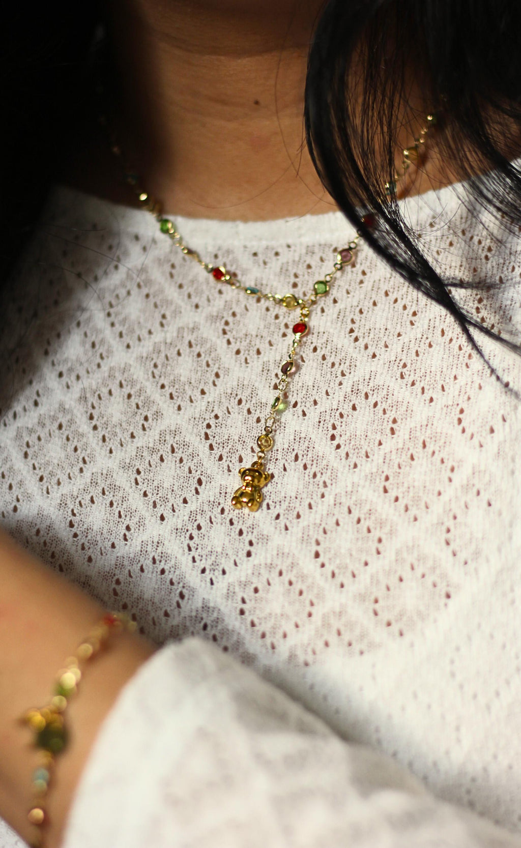 collier coloré en acier inoxydable personnalisable avec charm