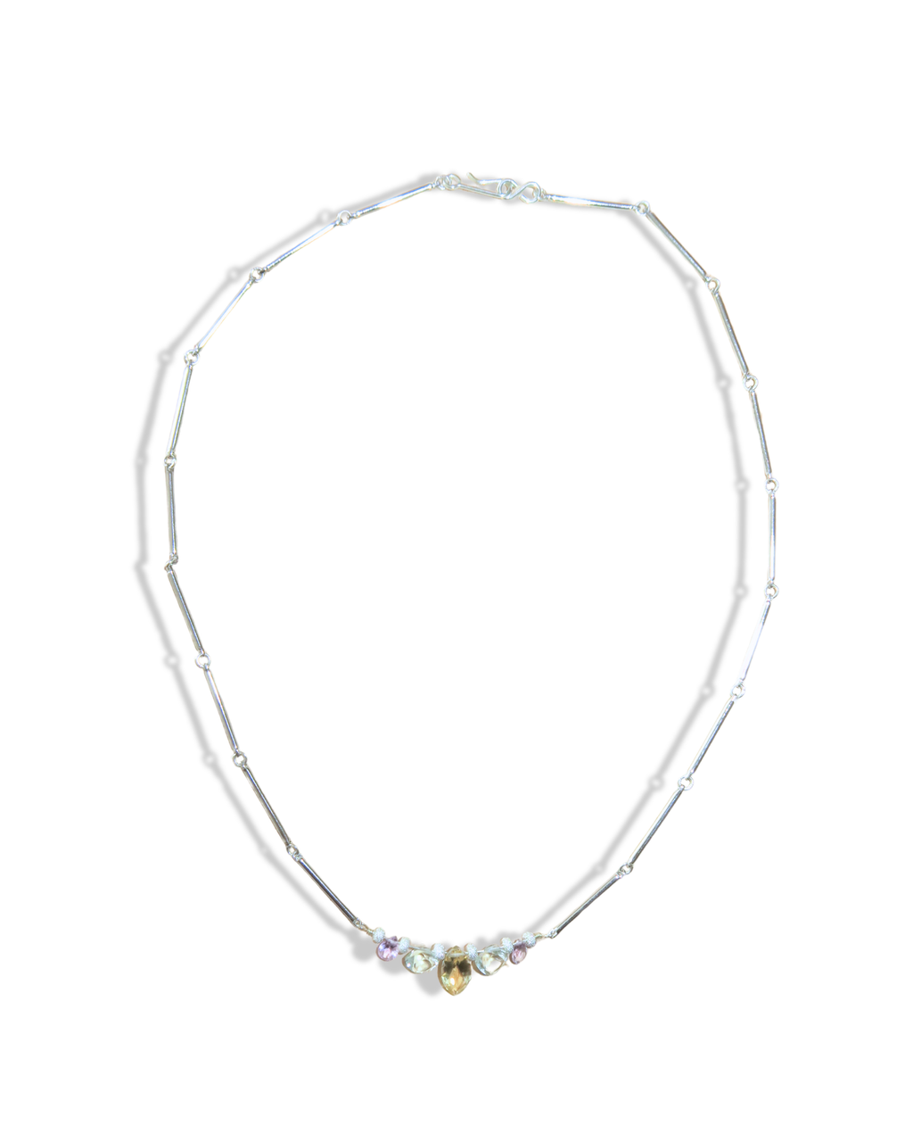Collier Sunrise - améthyste et citrine