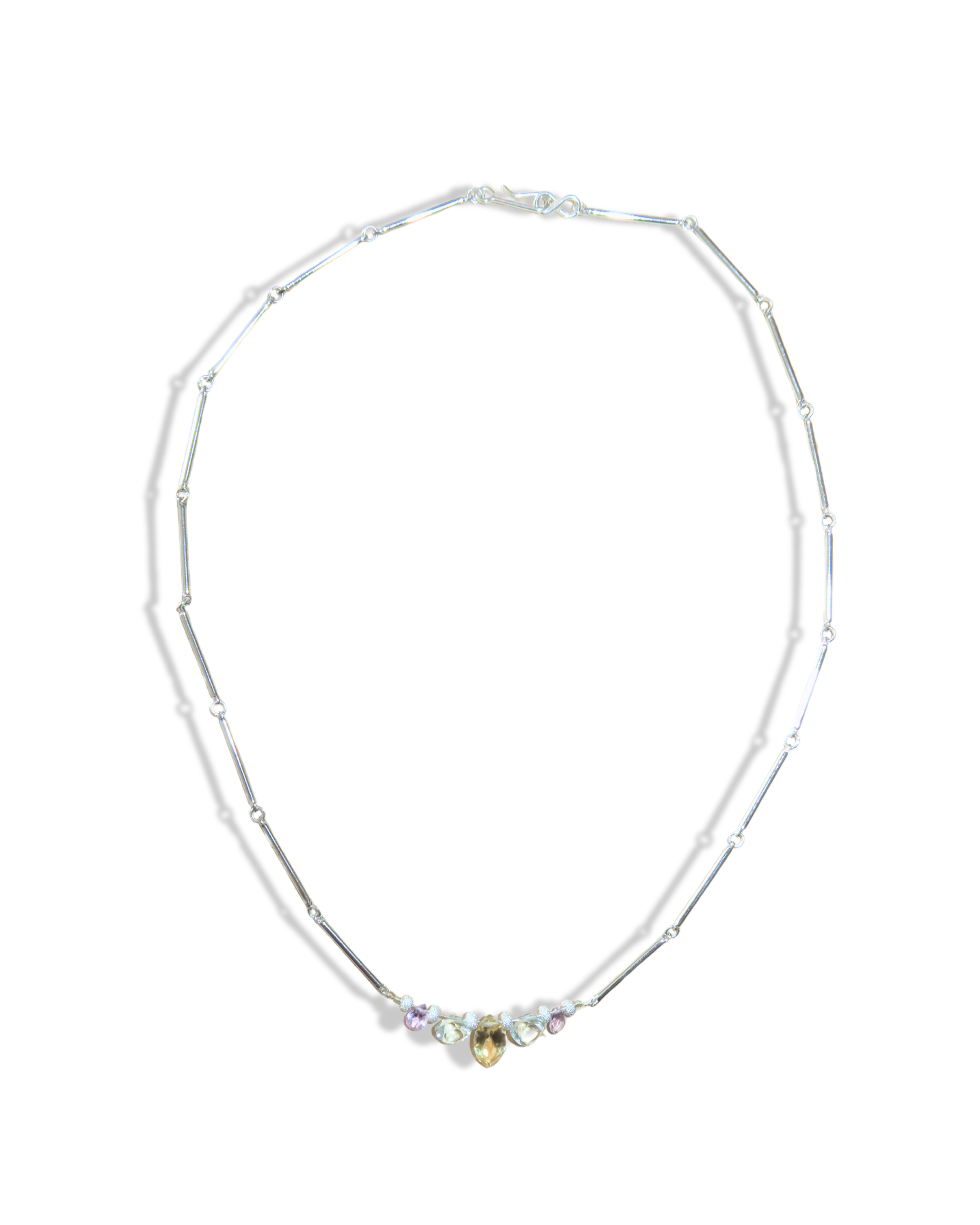 Collier Sunrise - améthyste et citrine