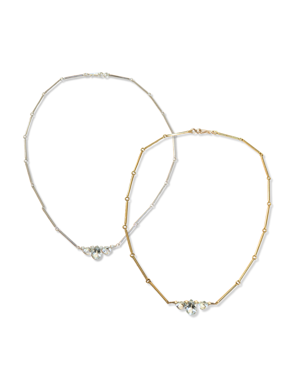 Collier Acqua - améthyste verte