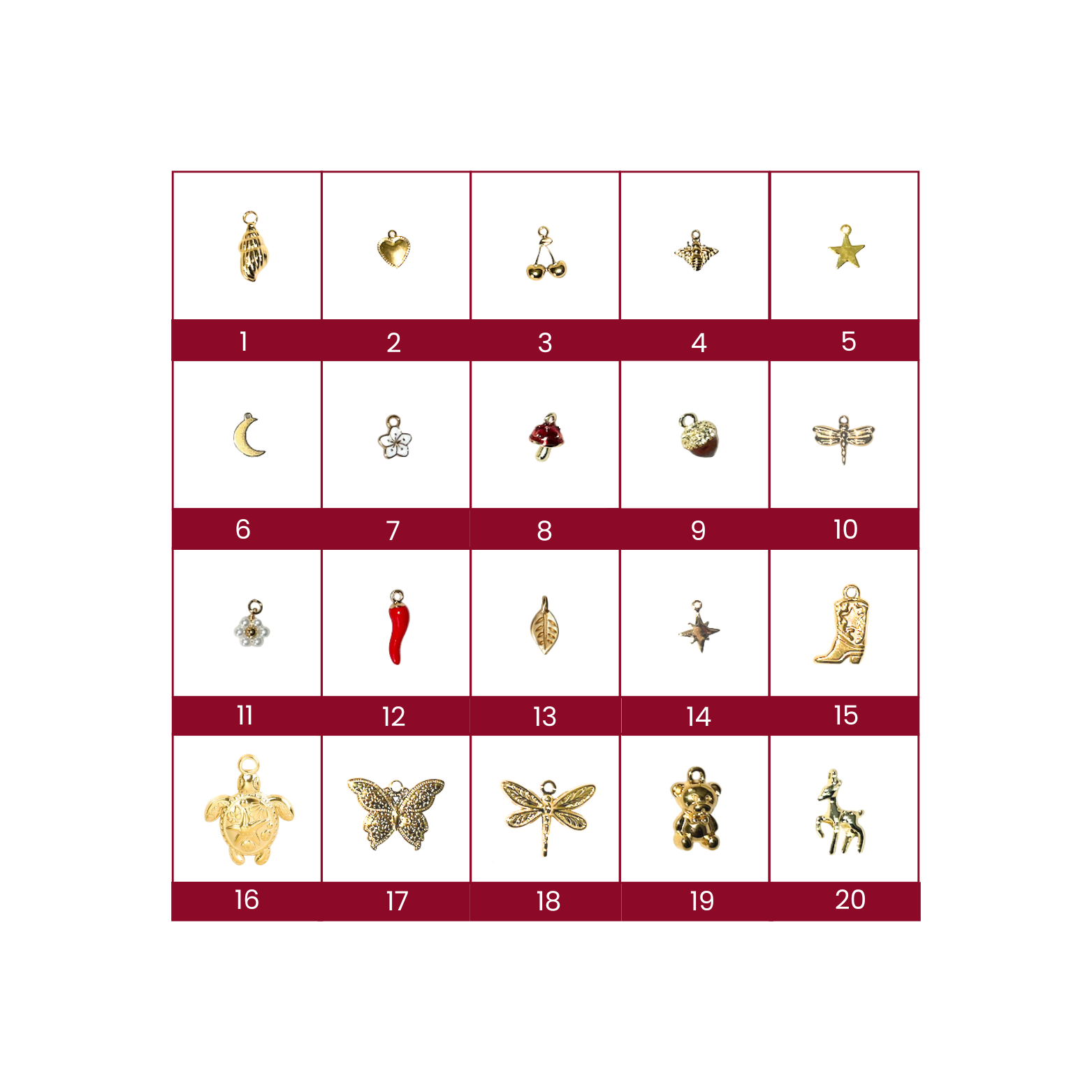 bracelet doré en acier inoxydable personnalisables avec charms colorés