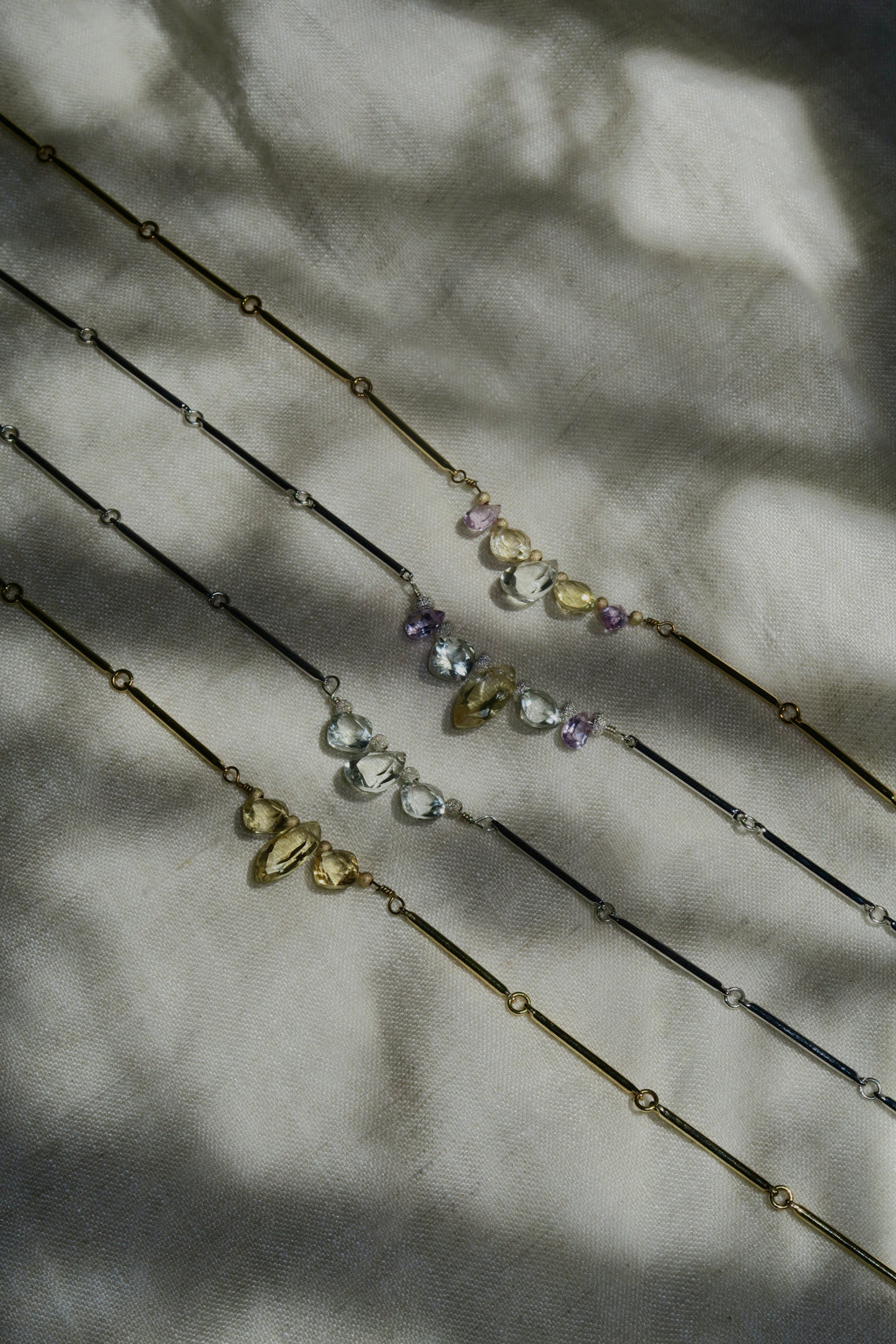 Collier Sunrise - améthyste et citrine