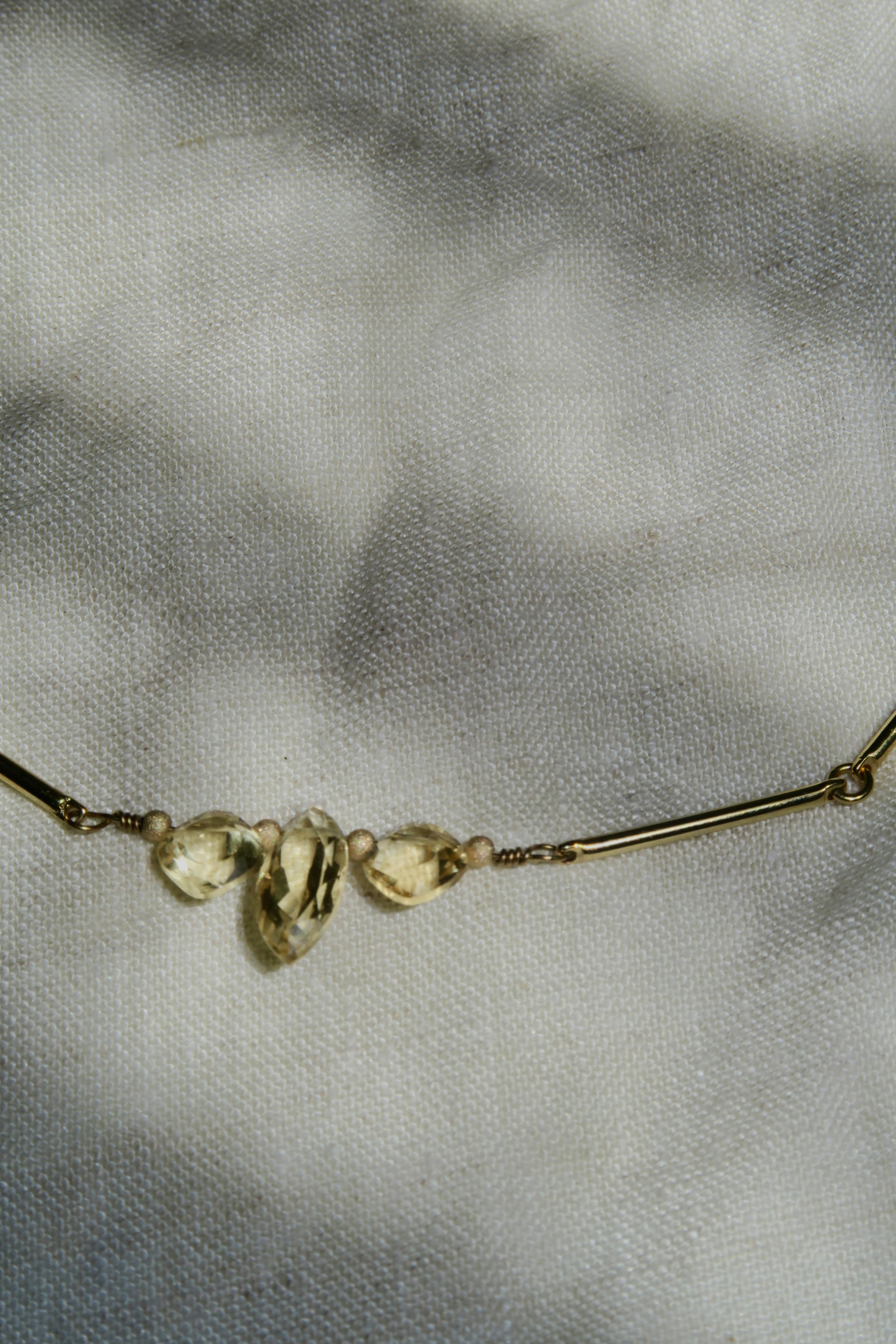 Collier Sole - Citrine