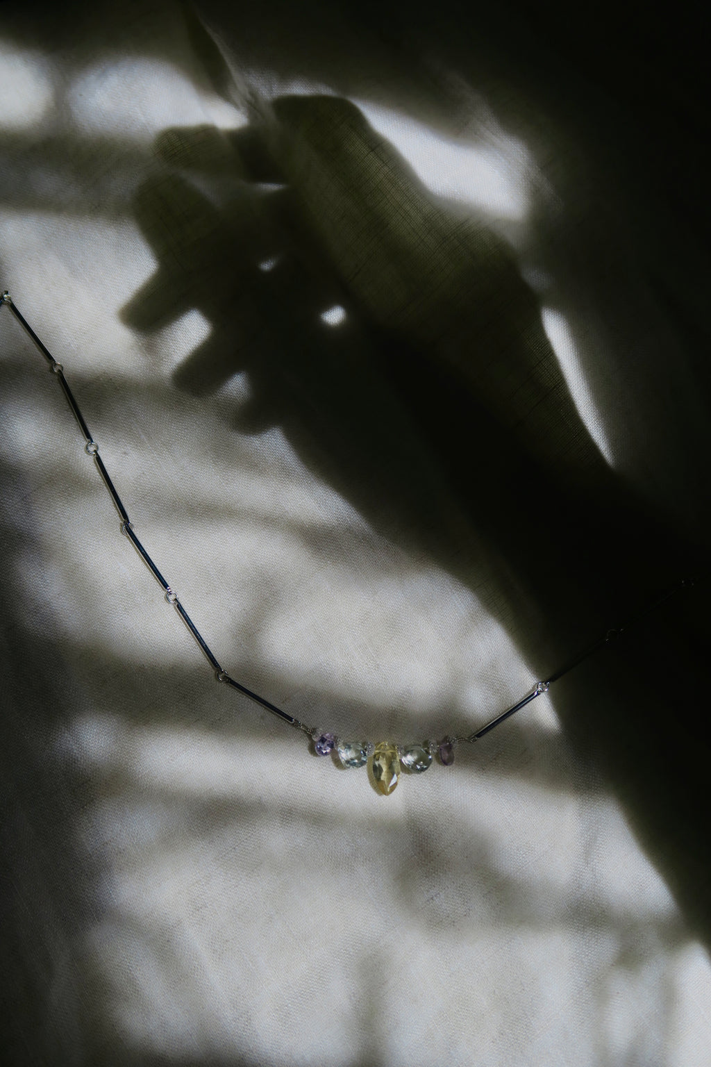 Collier Sunrise - améthyste et citrine