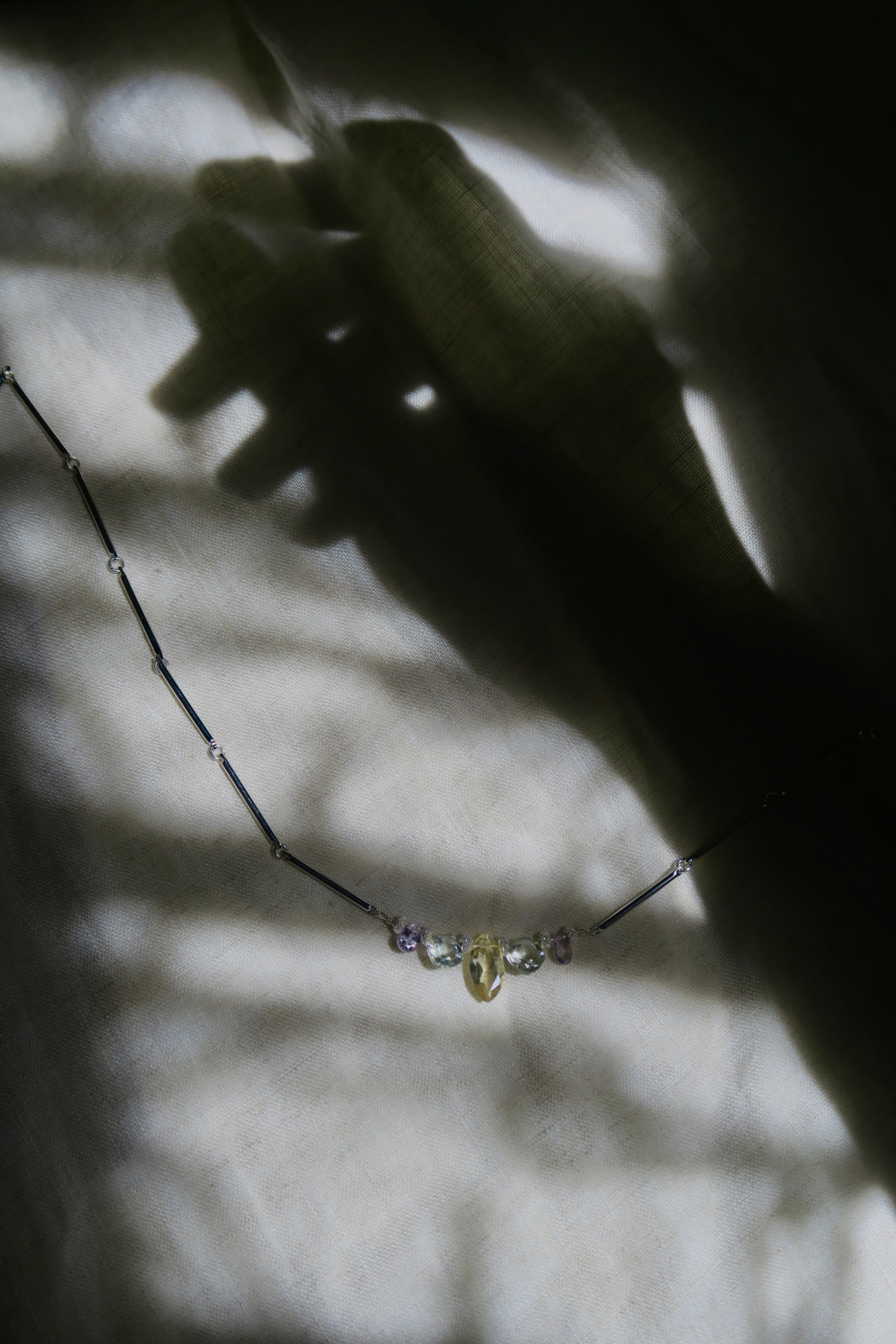 Collier Sunrise - améthyste et citrine