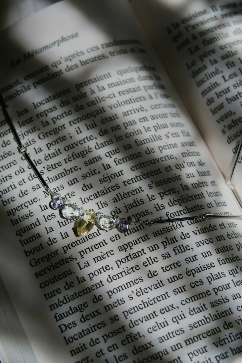 Collier Sunrise - améthyste et citrine